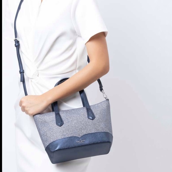 Kate Spade Glitter Satchel Crossbody Bag - Picture 3 of 12